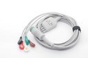 迈瑞12针扣式5导心电导联线