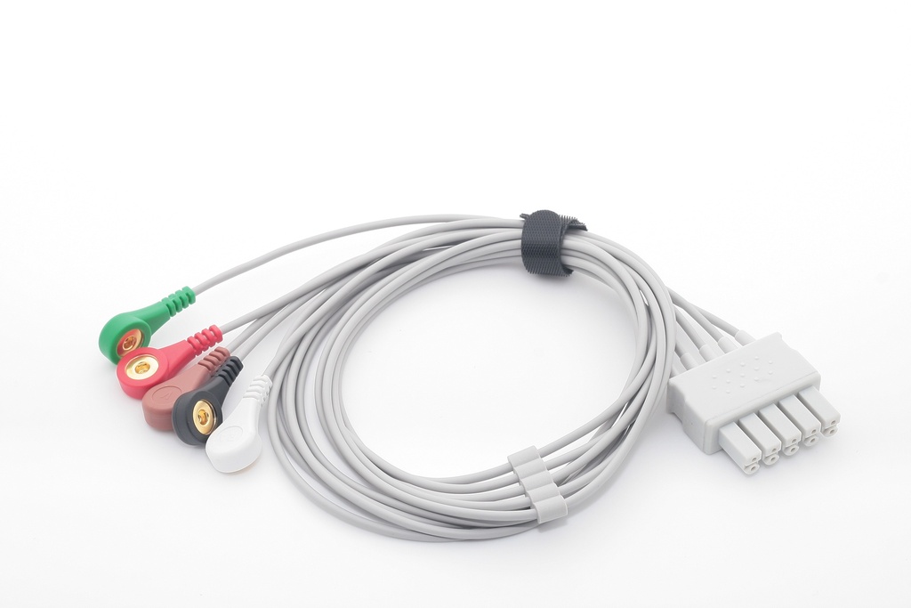 分体扣式5导心电导联线分线缆