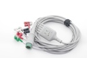 迈瑞12针夹式5导心电导联线