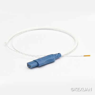 Disposable temperature measuring line