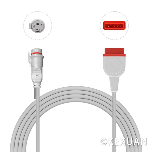 GE>Marquette 11Pin Compatible BD Adapter Cable 