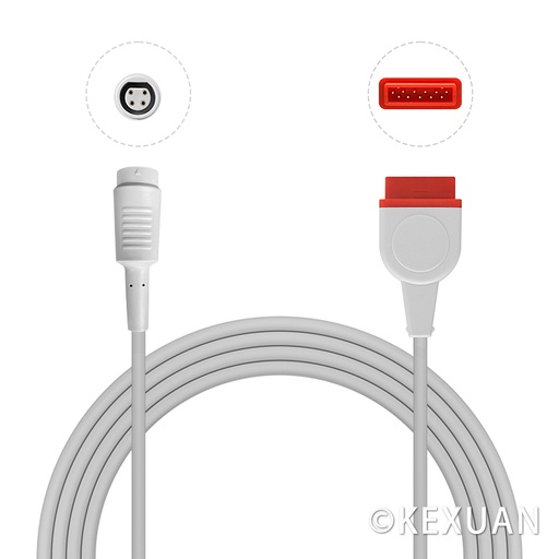 GE>Marquette 11Pin Compatible Mindray Adapter Cable 