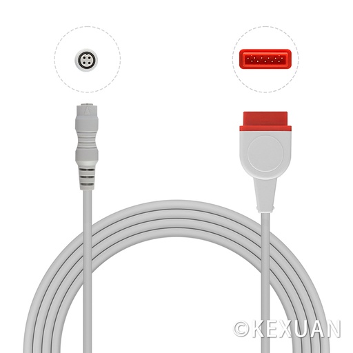 GE>Marquette 11Pin Compatible B.Braun Adapter Cable 